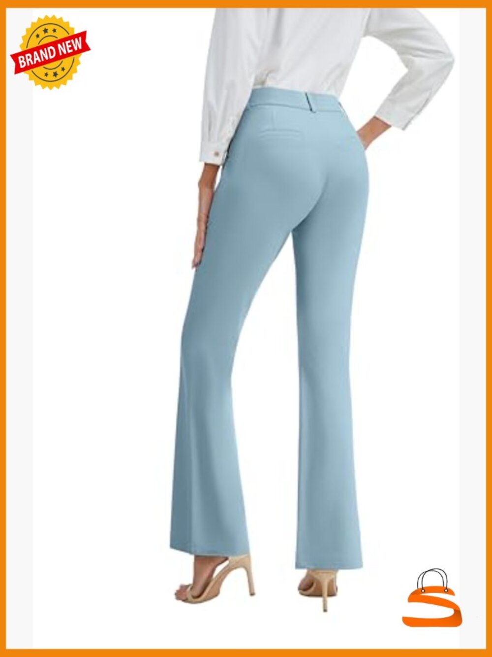 Stretchy Bootcut Dress Pants with Pockets for Women Office Casual - Picture 6 of 6